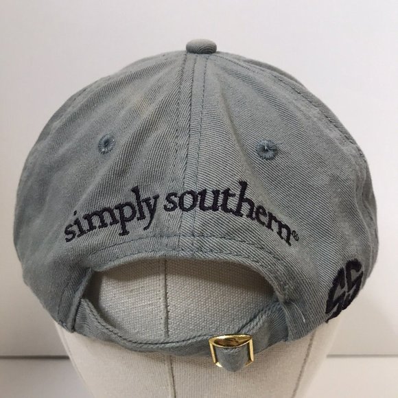 Simply Southern Women's Gray Distressed Flag Hat - Picture 4 of 8